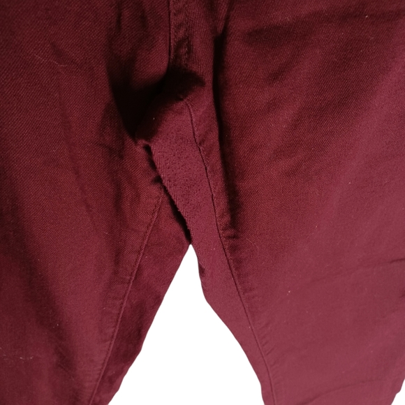 D.JEANS Burgundy Red Skinny High Waist Colored Pants 10 (Medium) - Picture 7 of 7